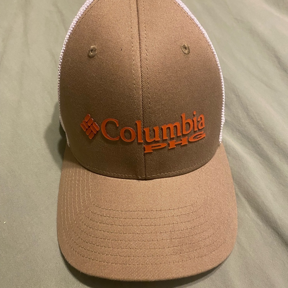 Columbia PFG Tan and Orange Hat